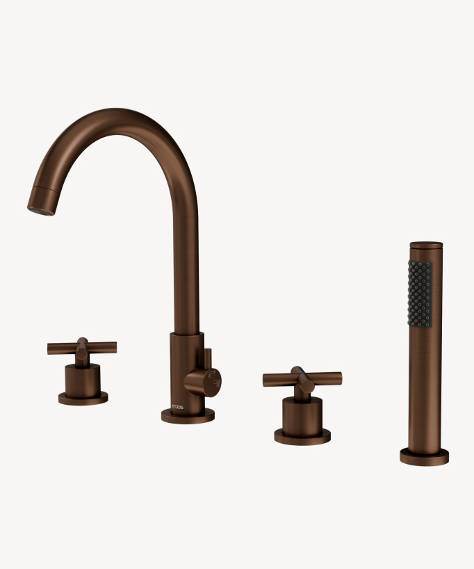 Miscelatore vasca da piano 4 fori - Corbeau