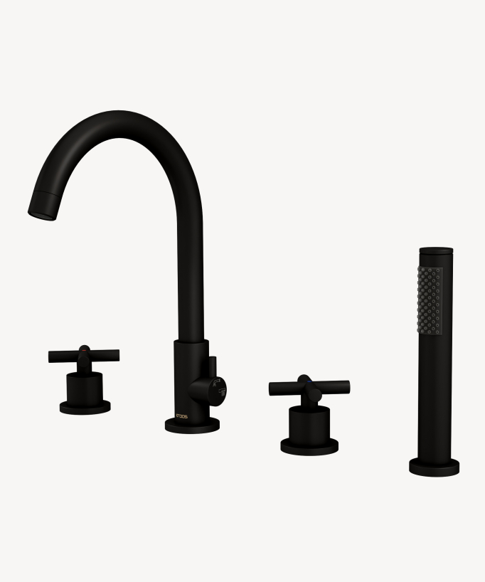 Miscelatore vasca da piano 4 fori - Corbeau