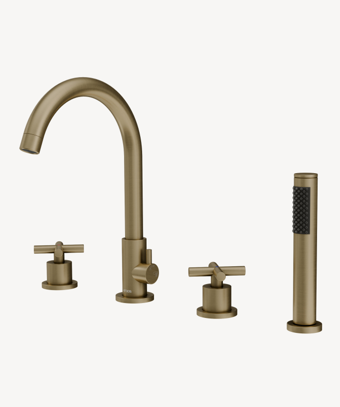 Miscelatore vasca da piano 4 fori - Corbeau