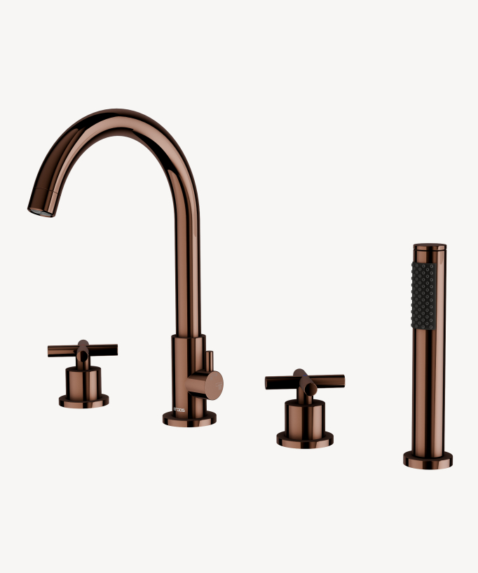 Miscelatore vasca da piano 4 fori - Corbeau