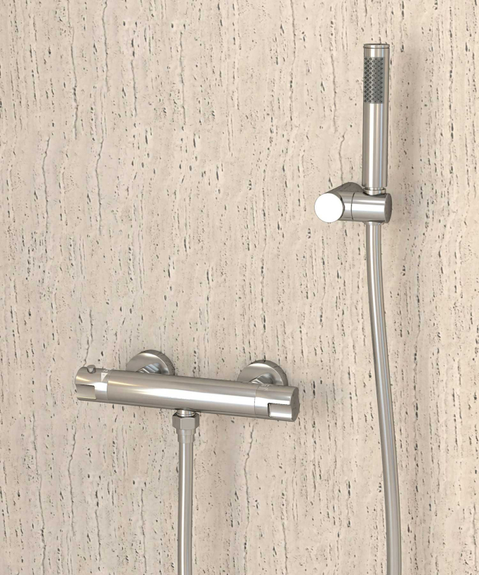 Miscelatore termostatico per doccia Cromo - Corbeau - small