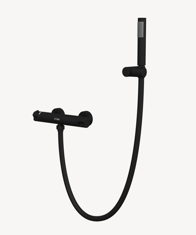 Miscelatore termostatico per doccia a parete Nero - Corbeau - small