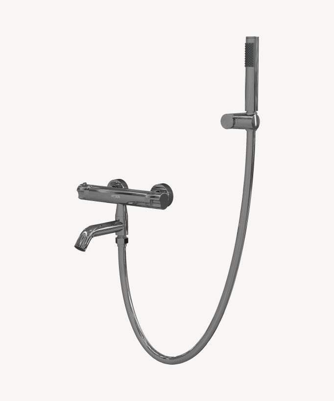 Miscelatore vasca a parete termostatico cromato - Corbeau - small