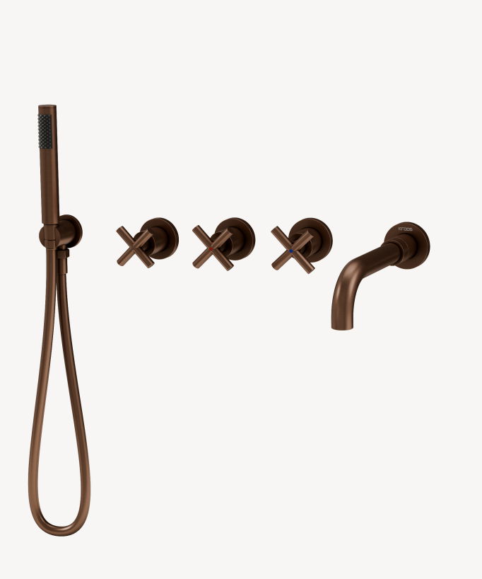 Miscelatore vasca incassato 5 fori - Corbeau