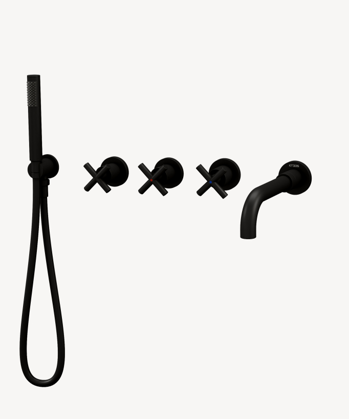 Miscelatore vasca incassato 5 fori - Corbeau