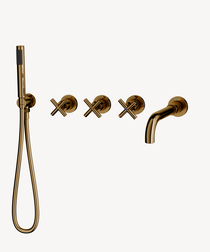 Miscelatore vasca incassato 5 fori - Corbeau