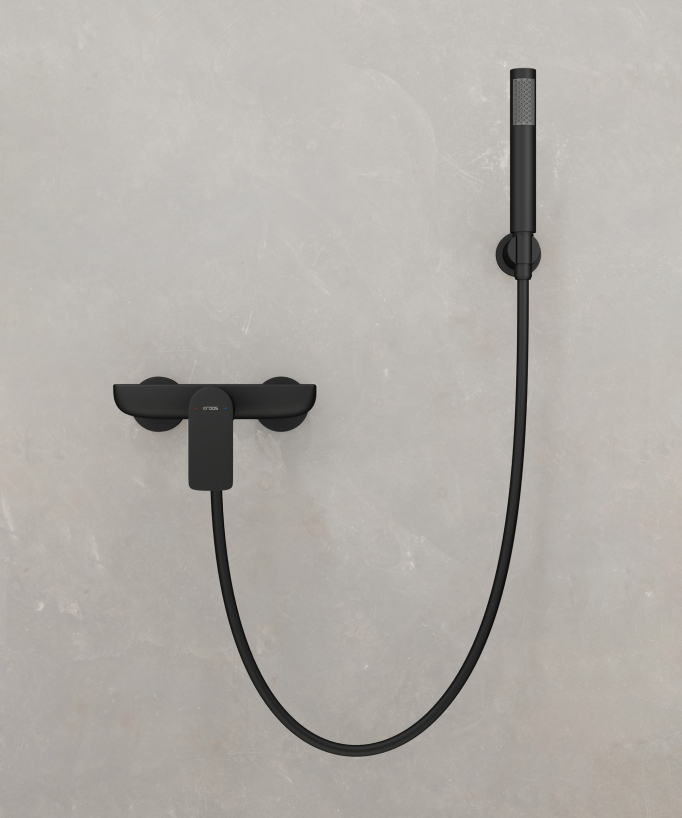 Miscelatore doccia a parete nero – Nunki - small
