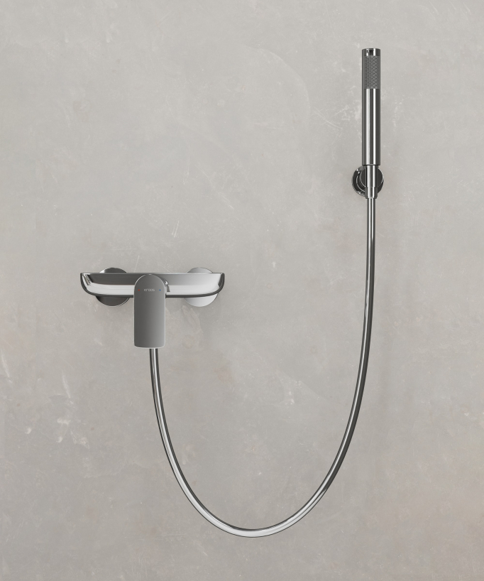 Miscelatore doccia a parete cromato – Nunki - small