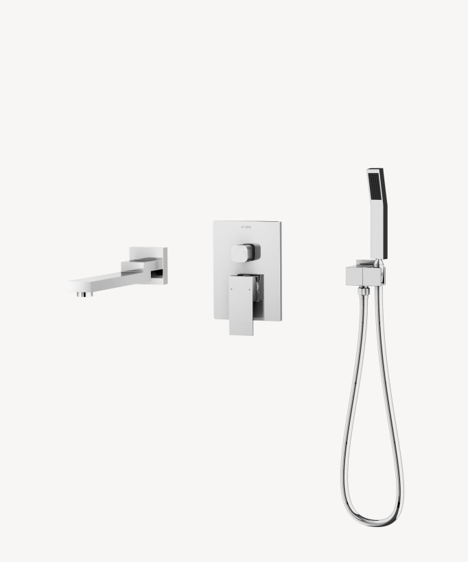 Miscelatore per vasca da incasso Cromato - Sirius - small