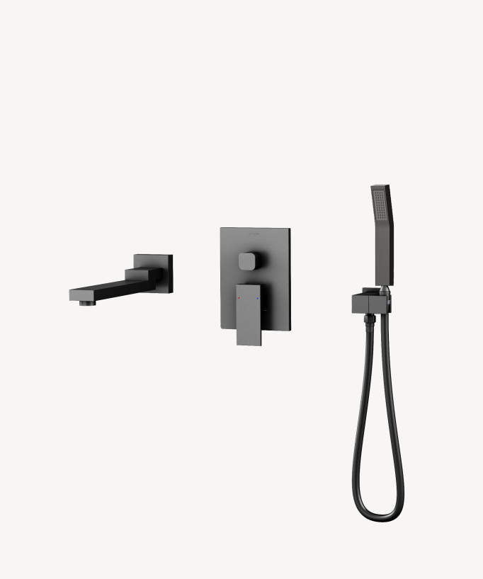 Miscelatore vasca da incasso gunmetal - Sirius - small