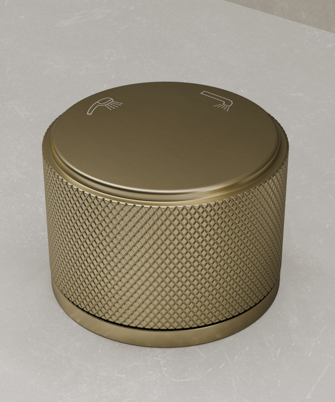 Miscelatore bordo vasca Dorato spazzolato - Leros