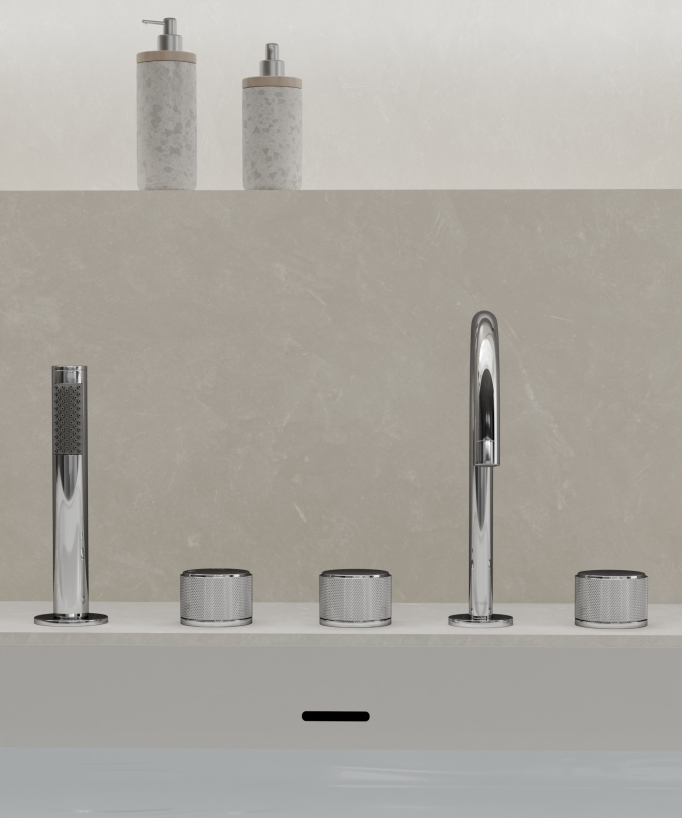 Miscelatore bordo vasca Cromato - Leros