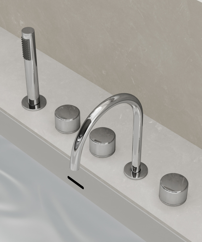 Miscelatore bordo vasca Cromato - Leros