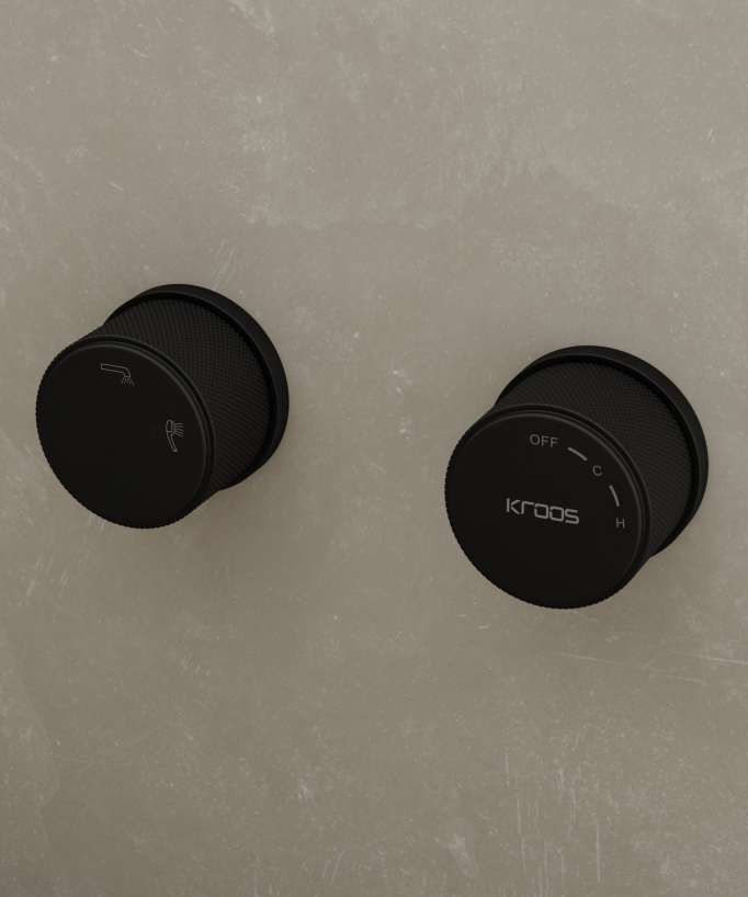 Miscelatore vasca incasso Nero - Leros