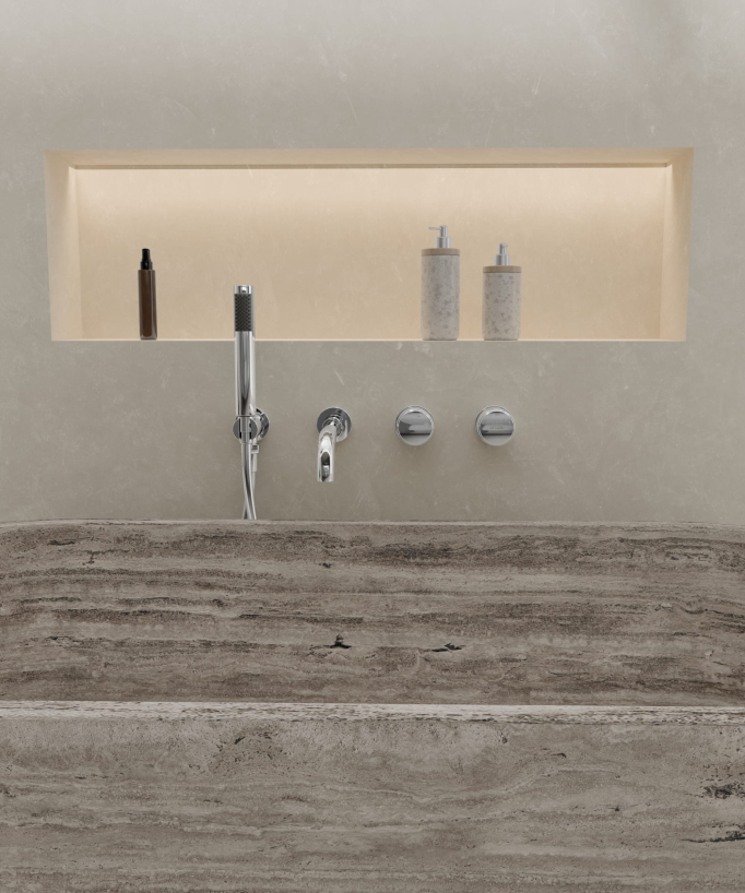 Miscelatore vasca incasso Cromato - Leros