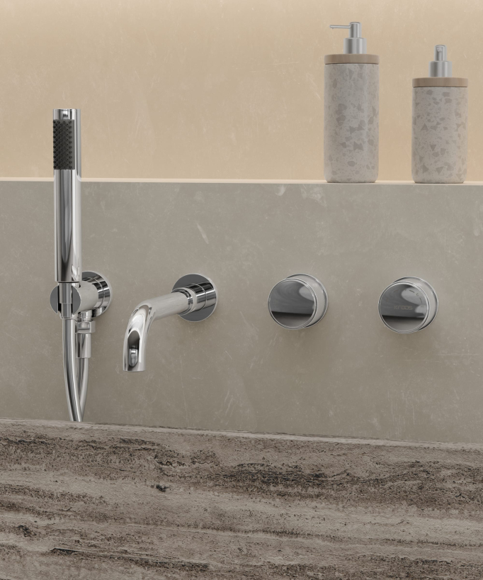 Miscelatore vasca incasso Cromato - Leros