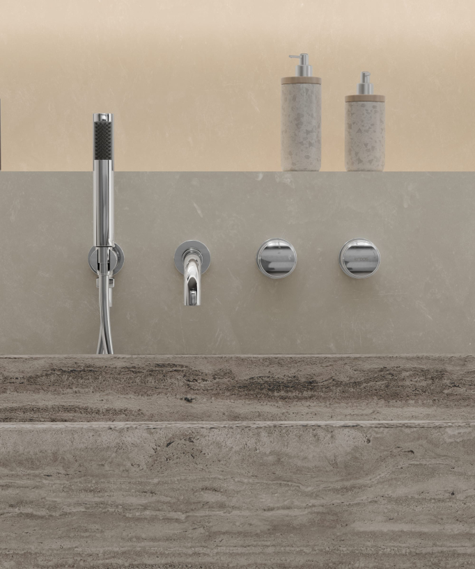 Miscelatore vasca incasso Cromato - Leros