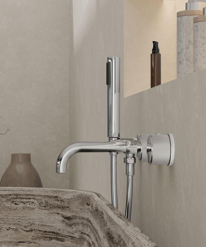 Miscelatore vasca incasso Cromato - Leros