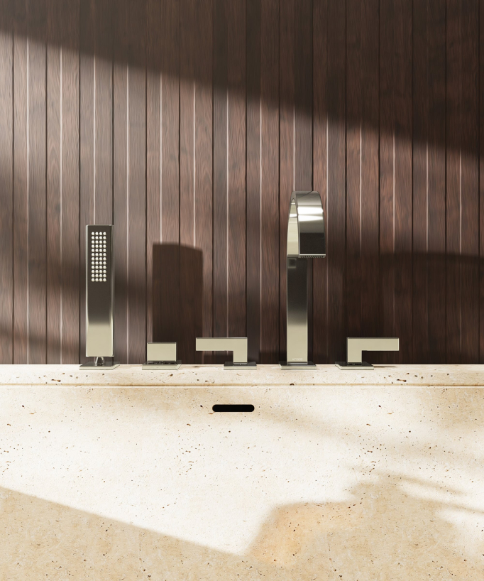 Miscelatore bordo vasca 5 fori - Fiumina