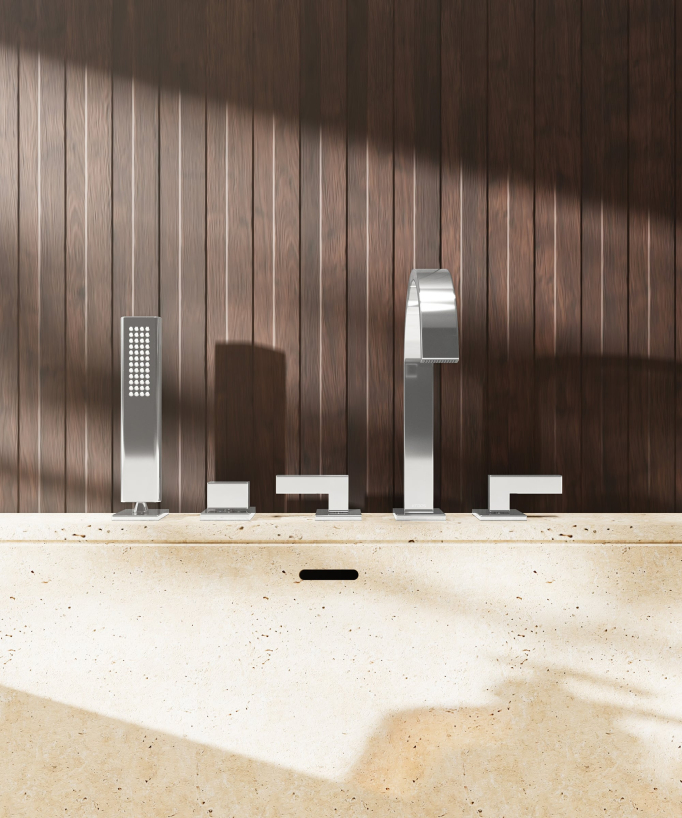 Miscelatore bordo vasca 5 fori - Fiumina