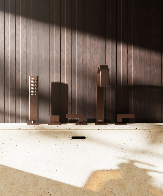 Miscelatore bordo vasca 5 fori - Fiumina