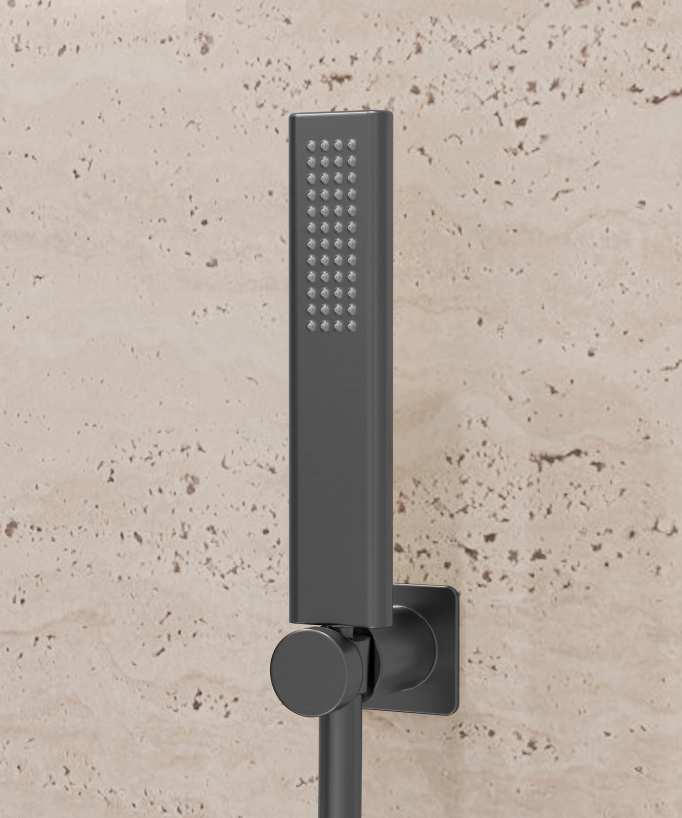 Miscelatore doccia a parete Gun metal - Fiumina