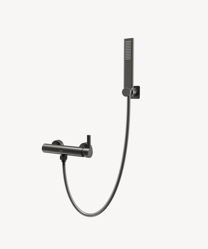 Miscelatore doccia a parete Gun metal - Fiumina