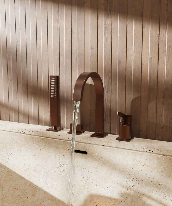 Miscelatore bordo vasca 4 fori - Fiumina