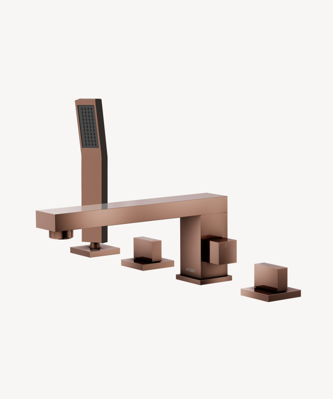 Rubinetto miscelatore vasca-doccia 4 fori da appoggio - Sirius