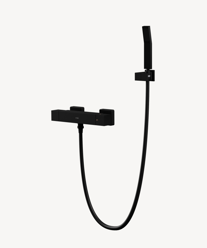 Miscelatore termostatico doccia a parete nero – Sirius - small