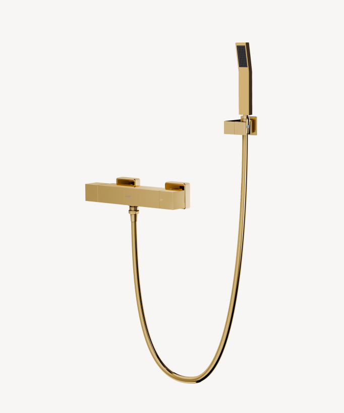 Miscelatore termostatico doccia a parete Oro - Sirius