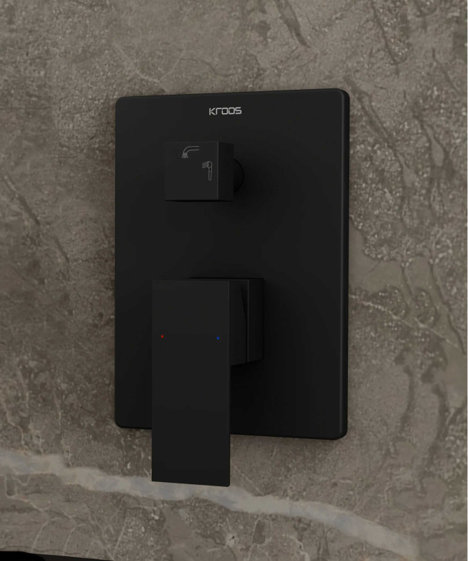 Miscelatore per vasca da incasso Nero - Thilia