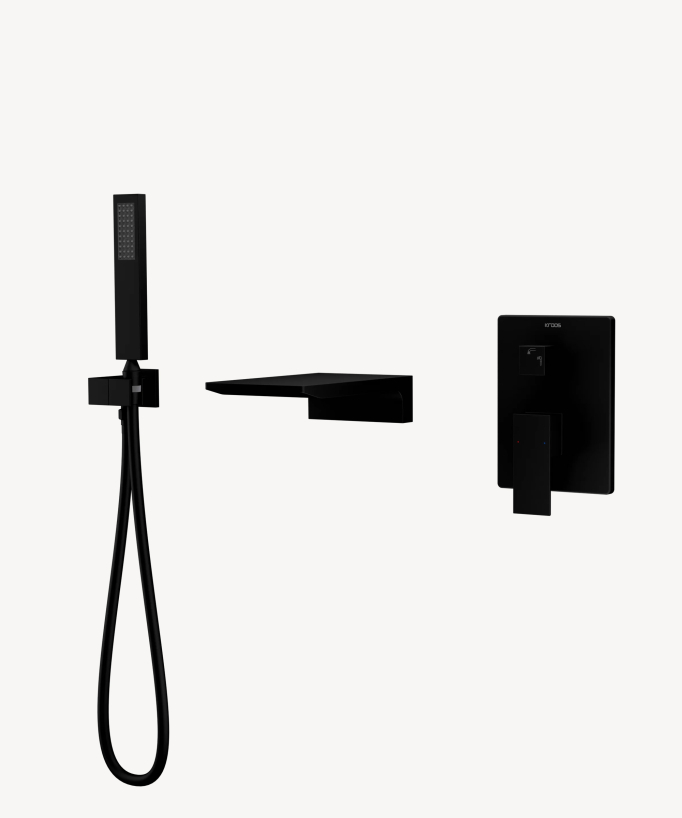 Miscelatore per vasca da incasso Nero - Thilia