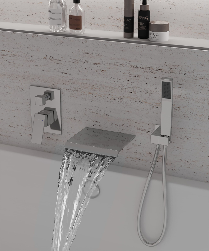 Miscelatore per vasca e doccia Cromo - Matera