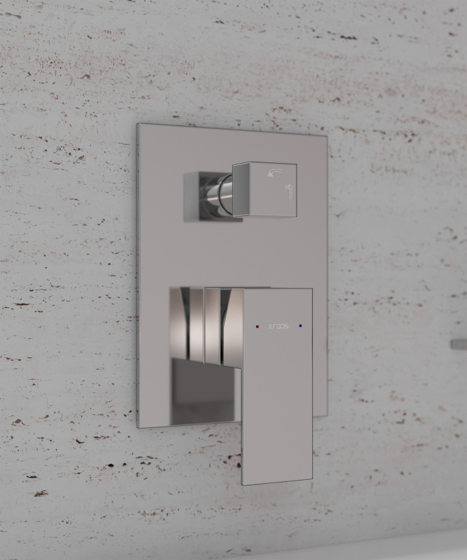 Miscelatore per vasca e doccia Cromo - Matera