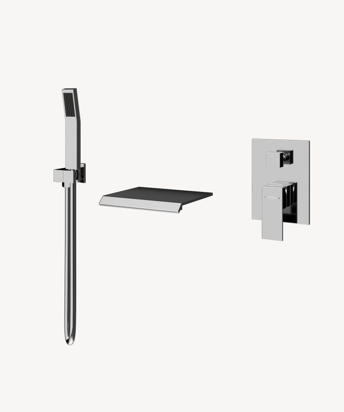 Miscelatore incasso a cascata vasca-doccia - Sirius