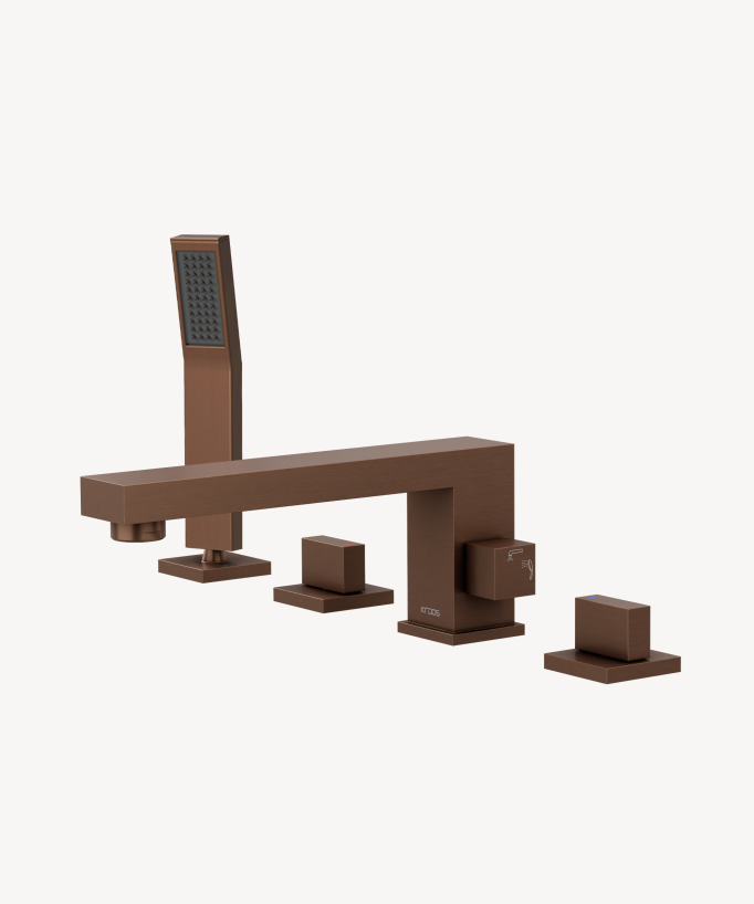 Rubinetto miscelatore vasca-doccia 4 fori da appoggio - Sirius