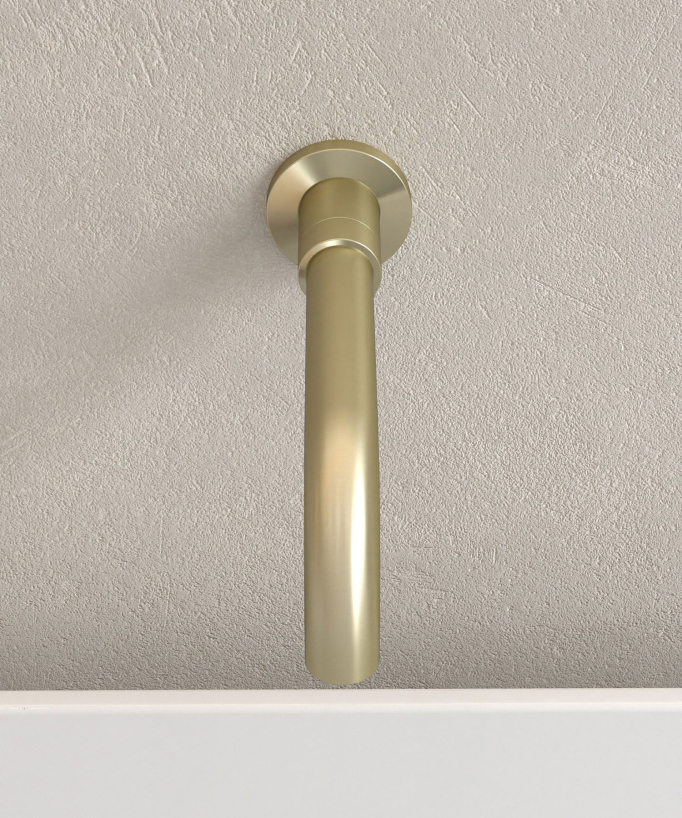 Rubinetto miscelatore per vasca da incasso Dorato spazzolato - Corbeau