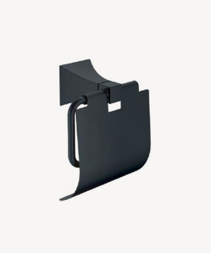 Porta rotolo di carta igienica, nero - Chloe