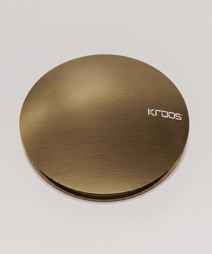 Piletta di scarico clic-clac per lavabo in bronzo
