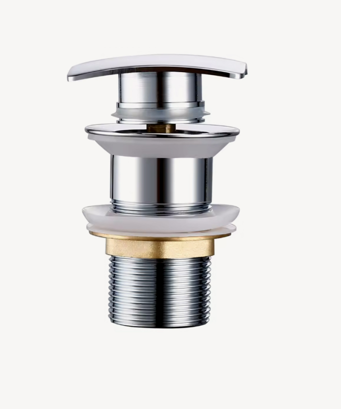 Bonde lavabo quadrata senza troppopieno - Cromato