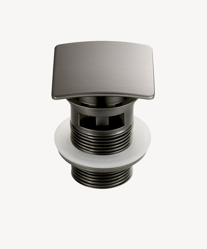 Piletta lavabo quadrata - Gun metal