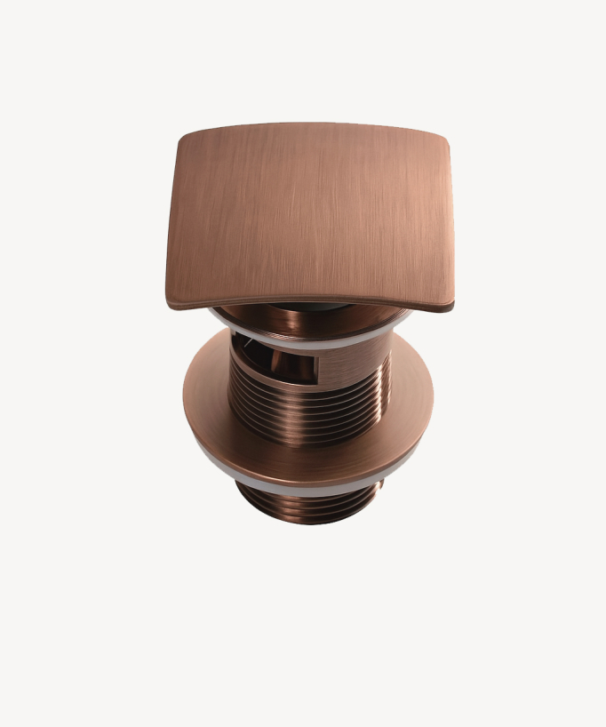 Piletta lavabo quadrata - Oro rosa spazzolato