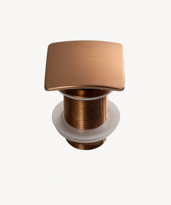 Piletta lavabo quadrata - Oro rosa spazzolato