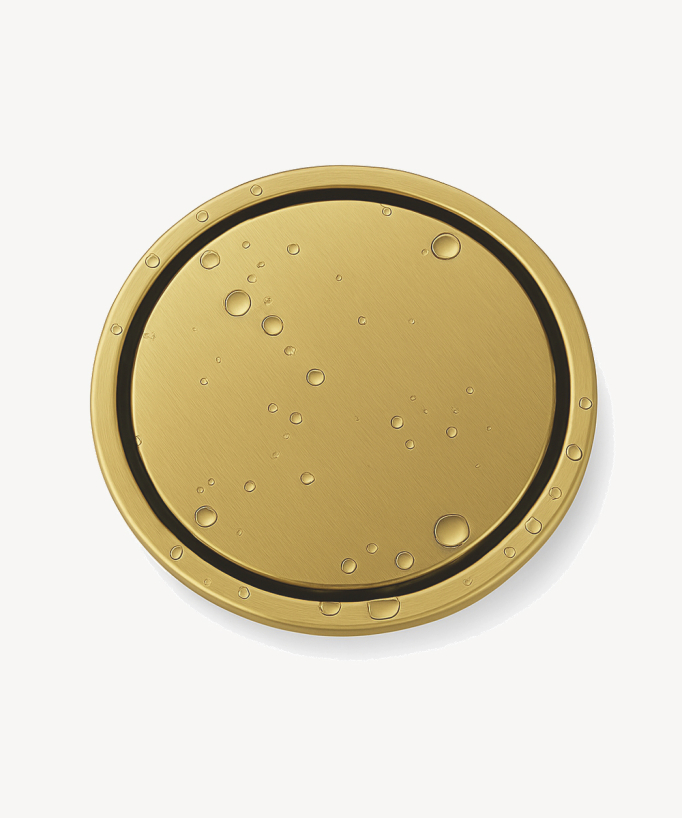 Sifone doccia tondo in acciaio inox