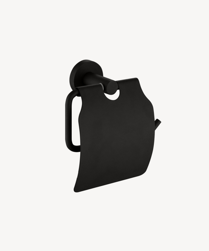 Porte-rouleau avec couvercle - Corbeau