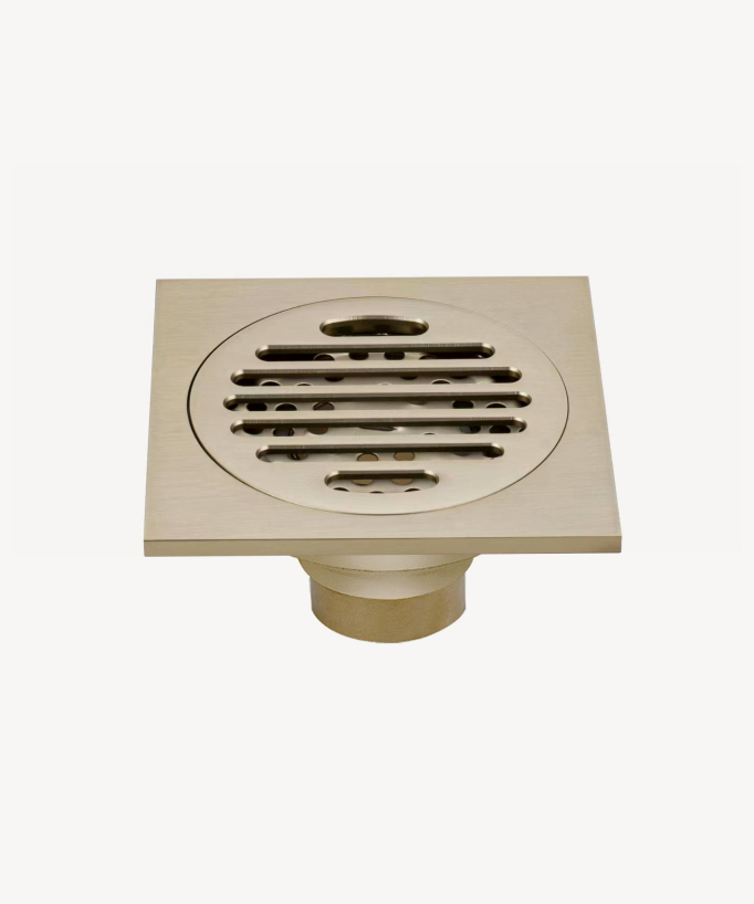 Siphon de sol à encastrer avec grille