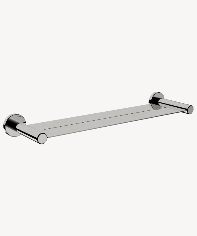 Mensola da parete bagno Nickel spazzolato - Corbeau - small