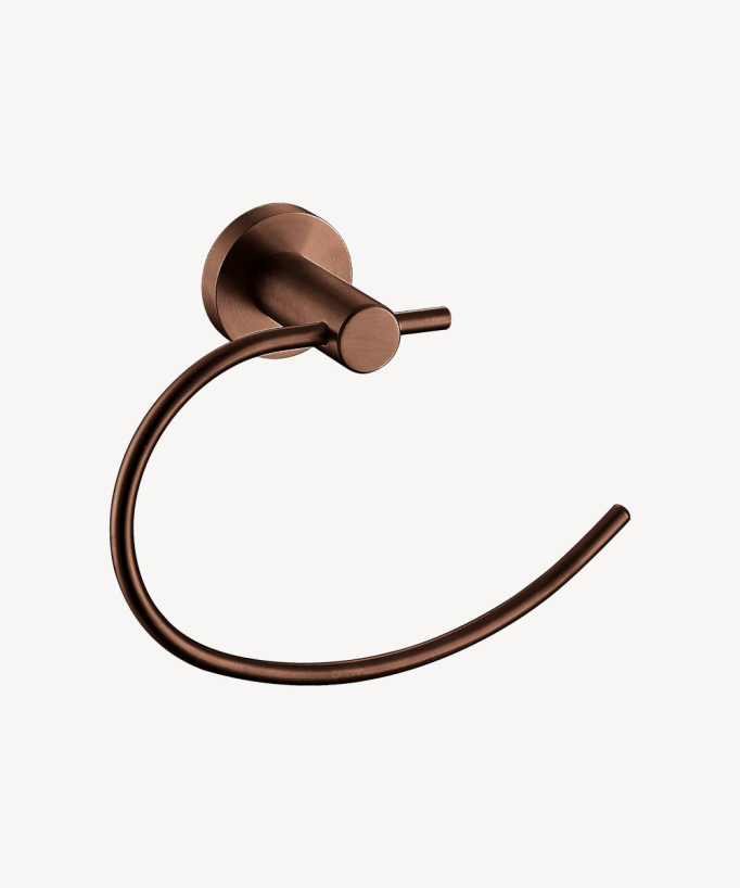 Anello portasalviette Oro rosa spazzolato - Corbeau - small