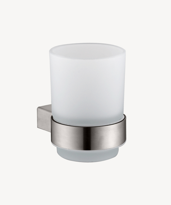 Portabicchiere da parete Nickel spazzolato - Sirius - small